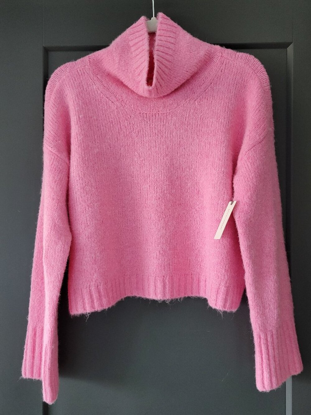 Anthropologie Pilcro Lennon Wide-Sleeve Turtleneck Sweater Pink Size XS NWT!